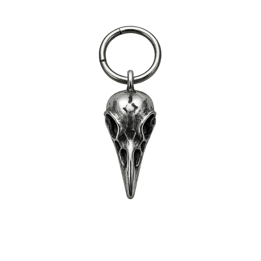 Crow Skull Charm